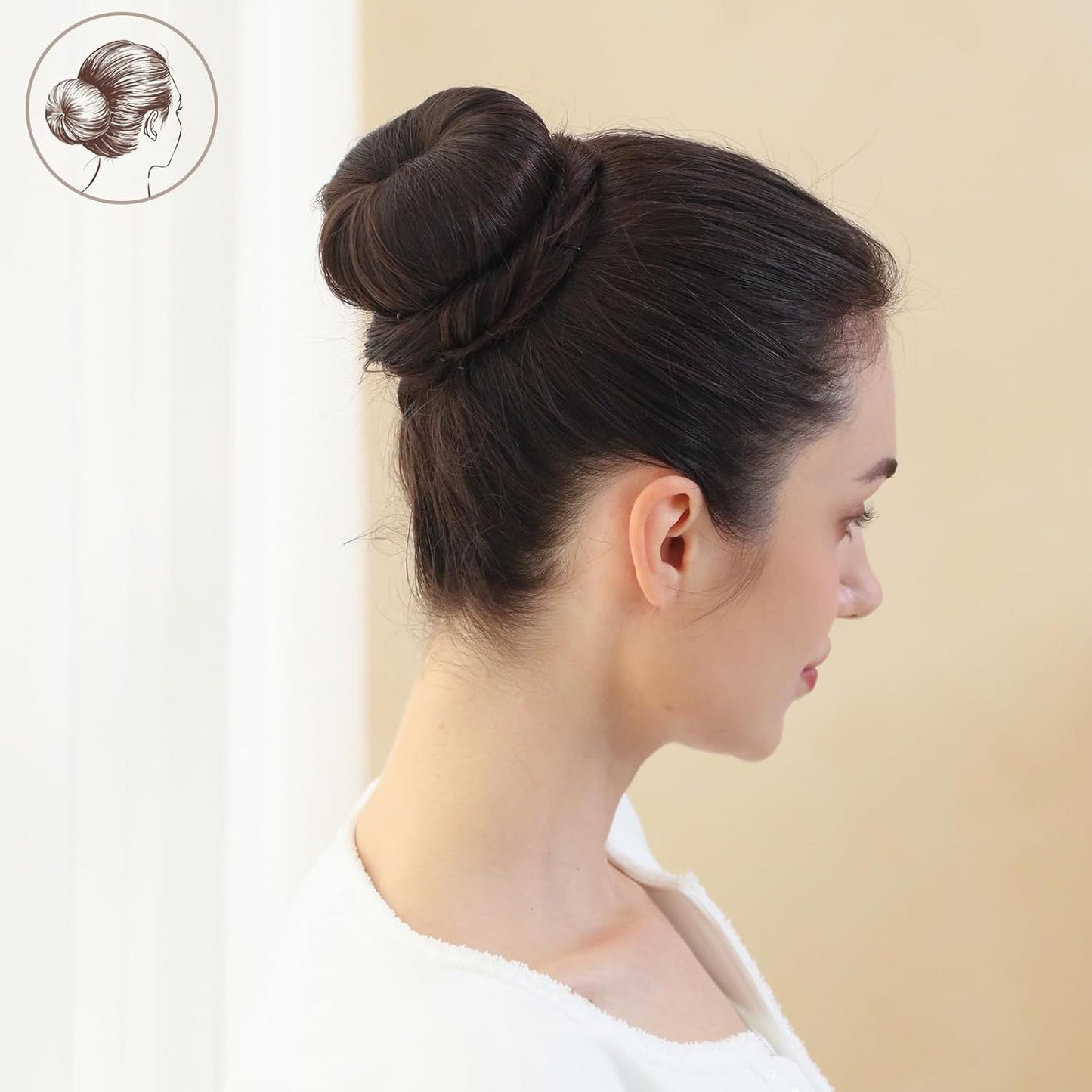 50PC Spiral Hair Pins Set, Spin Pins Spiral Bobby Pins or Girls, Women and Kids, Non-Scratch Round Clip & Bun Twist, Stylish Bun Bobby Pins, Premium Spin Pins or Hair, Brown