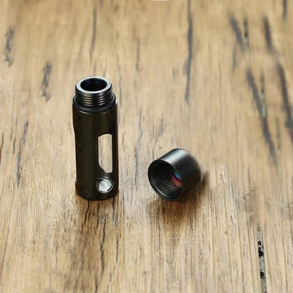 Portable Stainless Steel Glass Container Tube Urn Keepsake Cremation Ashes Memorial Pendant for Men Women