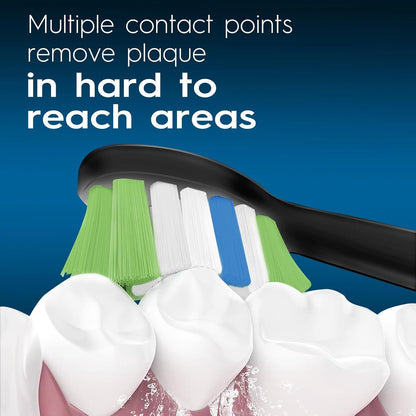 Replacement Brush Heads Compatible with Philips Sonicare ProtectiveClean 6100, 5100, 4100 Electric Toothbrush, W Toothbrush Head or Sonicare 6062/95, Black, 12 Count