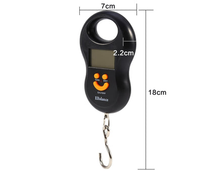 Portable 50kg/10g LCD Digital Hanging Weight Electronic Luggage Hook Scale
