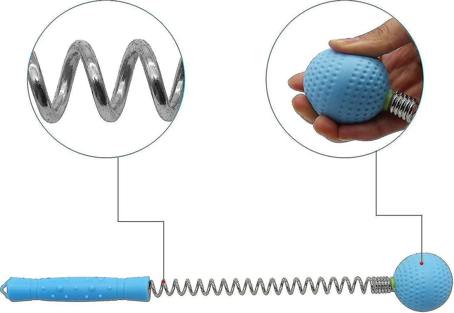 2pcs Massage Stick,massage Ball Hammer, Blue