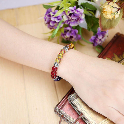 7 Chakra Crystals Gemstones Healing Beads Bracelet Women Natural Stone Yoga Reiki Balancing Mala Meditation Beaded