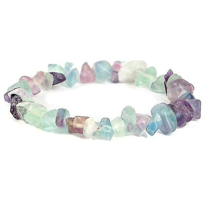 Irregular Natural Crystals Chakras Stone Bracelet Beads Bracelets Yellow Crystals Clear