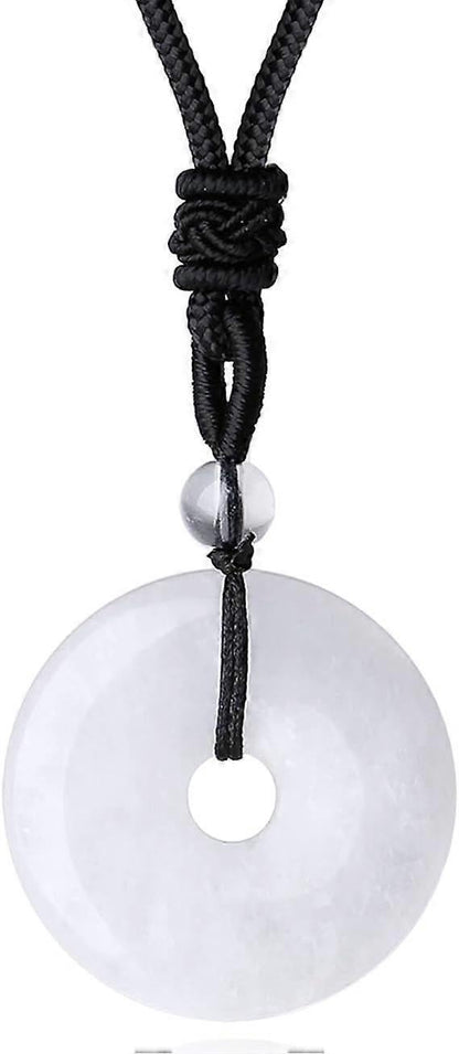 Crystal Necklace for Men Women Healing Crystal Stone Bar Pendant Necklace Adjustable Rope Necklace Natural Gemstone Necklace Jewelry