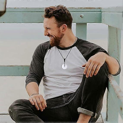 Crystal Necklace for Men Women Healing Crystal Stone Bar Pendant Necklace Adjustable Rope Necklace Natural Gemstone Necklace Jewelry