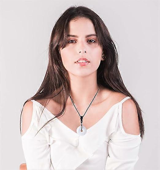 Crystal Necklace for Men Women Healing Crystal Stone Bar Pendant Necklace Adjustable Rope Necklace Natural Gemstone Necklace Jewelry