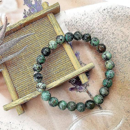 Men Women 8mm Natural Stone Bead Stretch Bracelet Healing Crystal Gemstone Beaded Bracelets