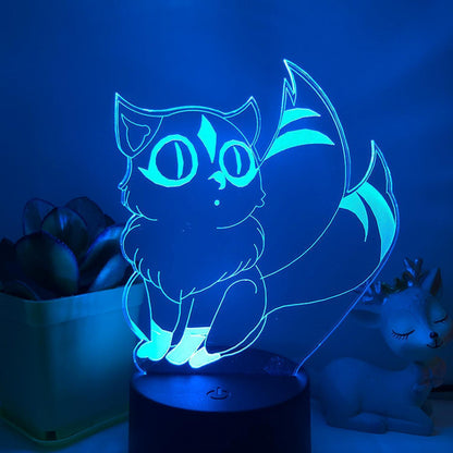 3D LED Night Light Kirara Handmade 3D Illusion