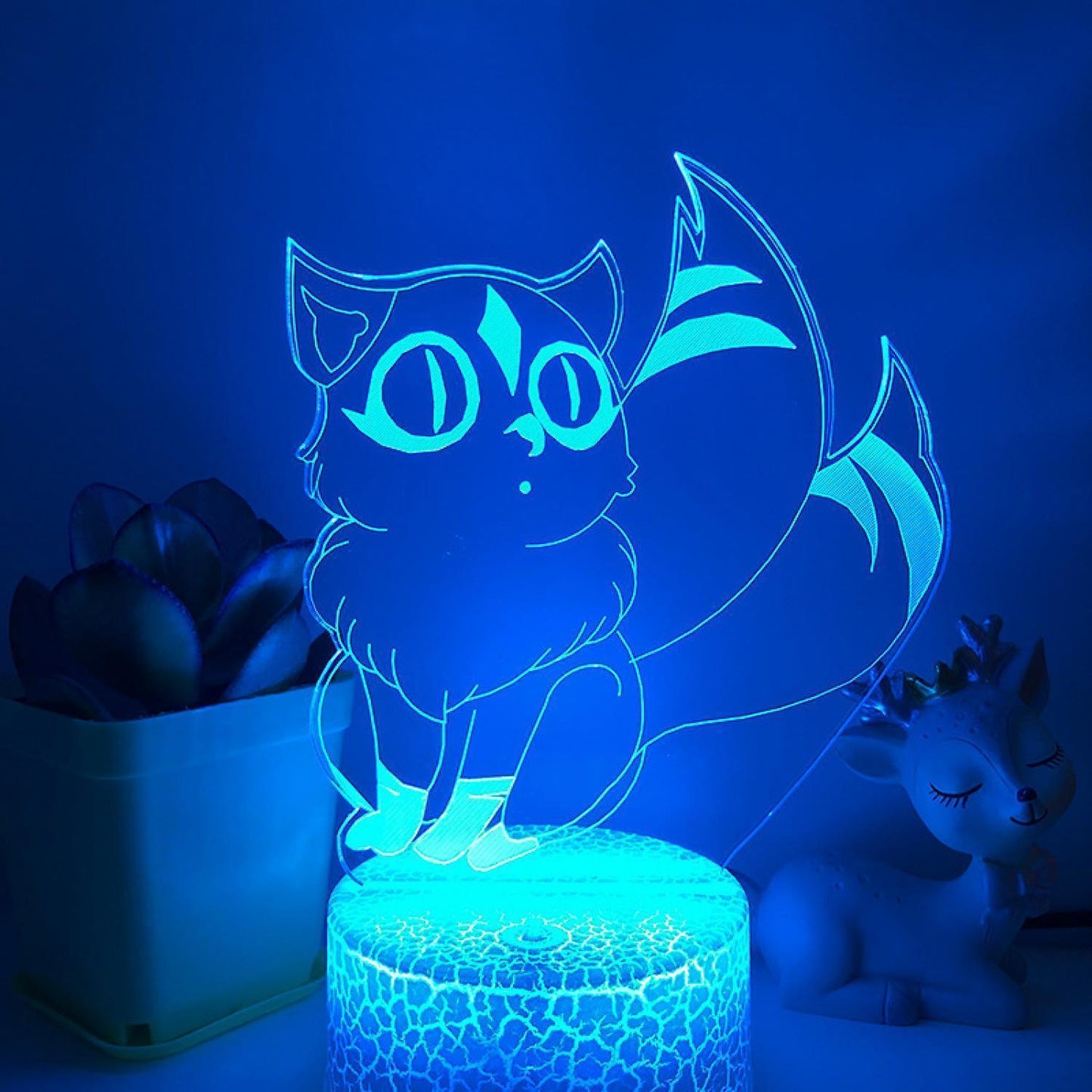 3D LED Night Light Kirara Handmade 3D Illusion