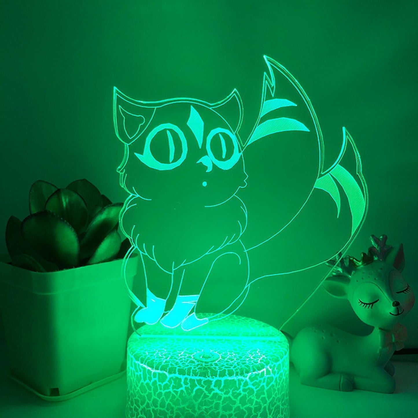 3D LED Night Light Kirara Handmade 3D Illusion
