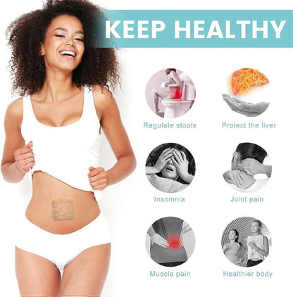 36Pcs Castor Oil Pack Wrap, Organic Cotton Castor Oil Patches for Belly Button
