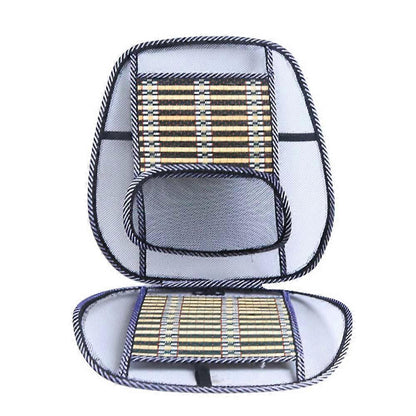 Cooling Massage Car Cushion - Breathable Summer Back & Waist Support Pad