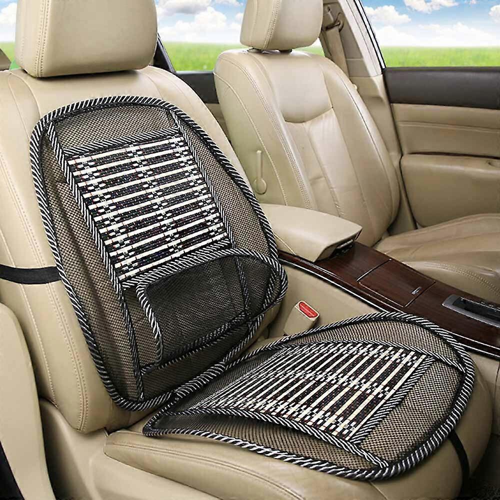 Cooling Massage Car Cushion - Breathable Summer Back & Waist Support Pad