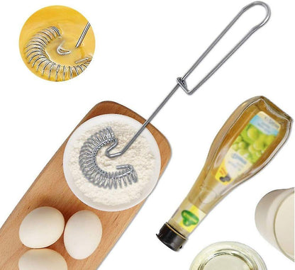 Magic Spiral Whisk Set - Stainless Steel Mixing and Whipping Tools (2pcs)