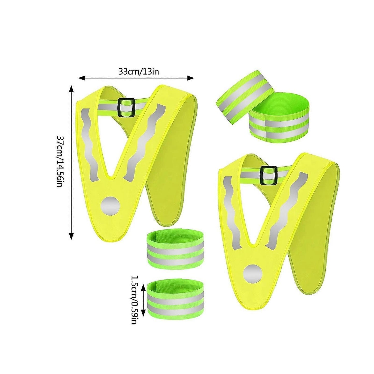 Babies Reflective Vest with Wrist Bands, Outdoor High Visibility Reflective Gear
