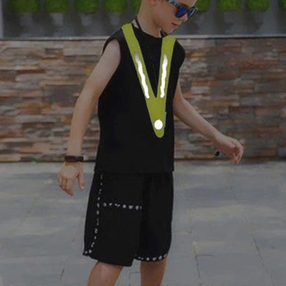Babies Reflective Vest with Wrist Bands, Outdoor High Visibility Reflective Gear
