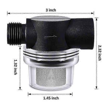 RV Universal Water Pump Filter with Stainless Steel Pre-Filter
