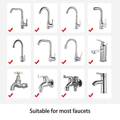 Faucet Water Filter with 2 Cartridges, Rotating Carbon Sink Filter