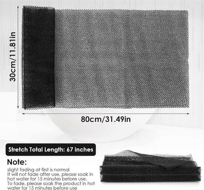 African Long Net Bath Sponge, Exfoliating Shower Body Scrubber
