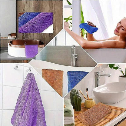 African Long Net Bath Sponge, Exfoliating Wash Cloth