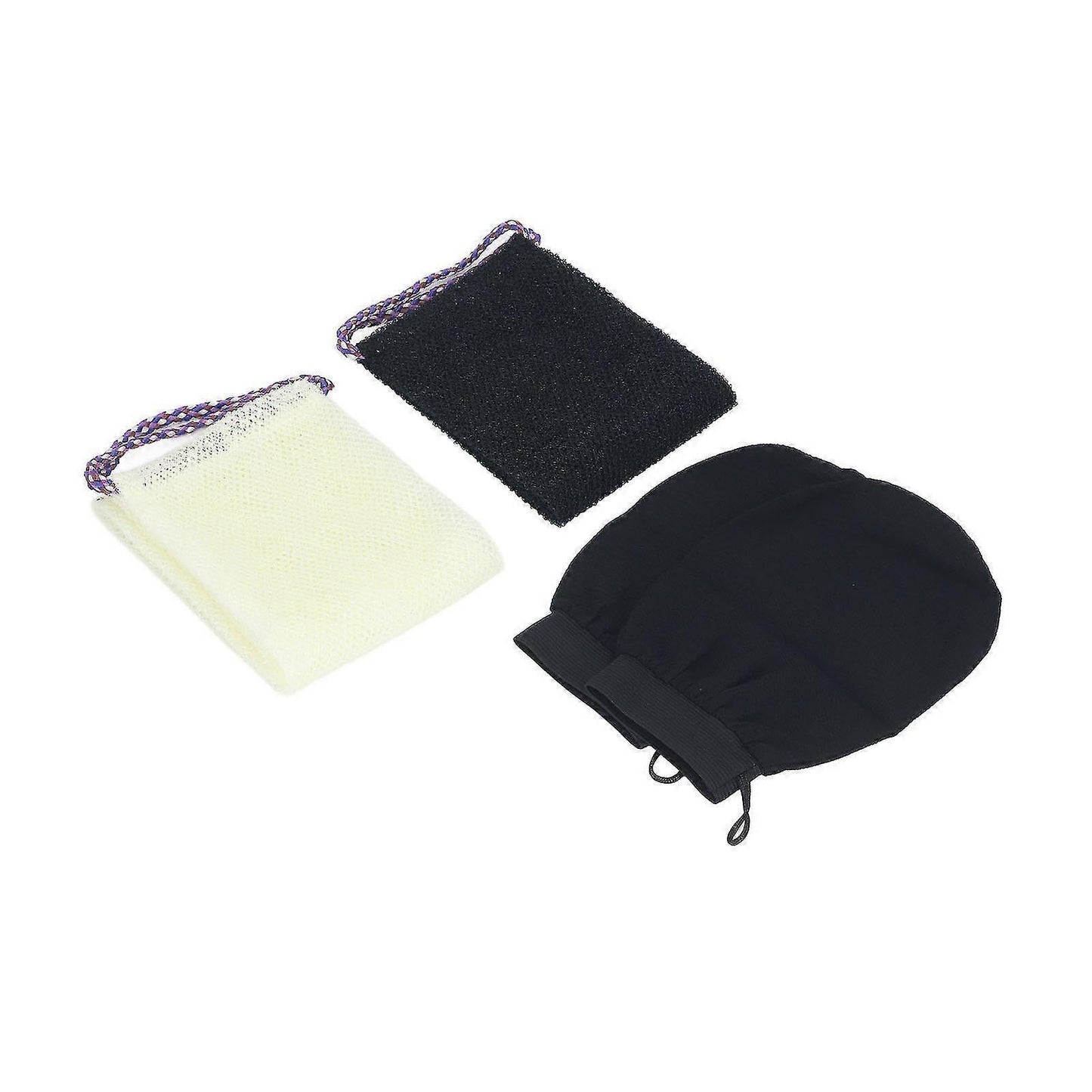 African Long Net Bath Sponge, Body Exfoliating Net with Bath Gloves