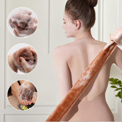 6pcs African Long Net Sponge, Exfoliating Shower Body Back Scrubber