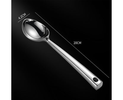 Ice Cream Scoop Anti-slid Stainless Steel Ice Cream Spoon-Home-Silver