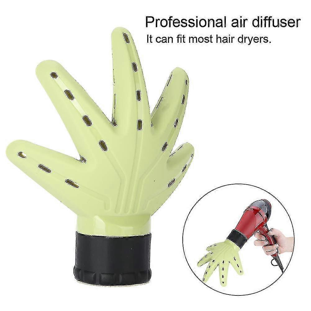 Green Hair Dryer Diffuser Attachment for Natural Curls