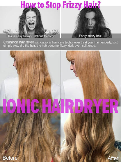 Ionic Hair Dryer 1800W Constant Temperature Professional