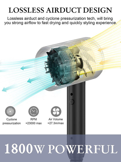 Ionic Hair Dryer 1800W Constant Temperature Professional