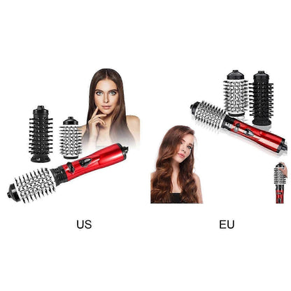 3-in-1 Rotating Hot Air Styler Hair Dryer with Brush