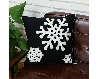 Xmas Throw Pillows Case for Living Room-Black