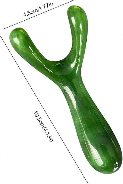 Resin Nose Guasha Tool, Portable Nose Lifting & Shaping Facial Massage Clip for Women, Green