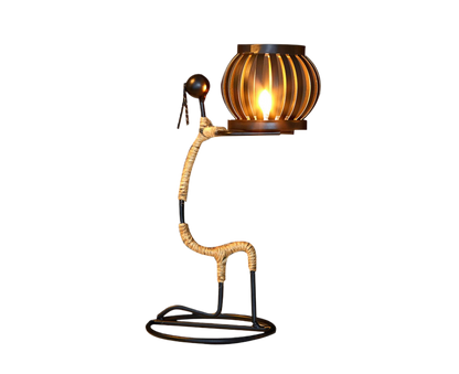 Nordic Candlestick Abstract Iron Men Candle Holder Home Bar Restaurant Decor- G