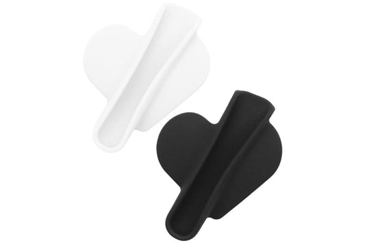 Peel-and-stick silicone lipstick holder for phone case, black