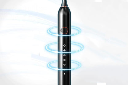22000 VPM Electric Toothbrush for Adults with 10 Brush Heads and 6 Modes Toothbrush Sets - Black
