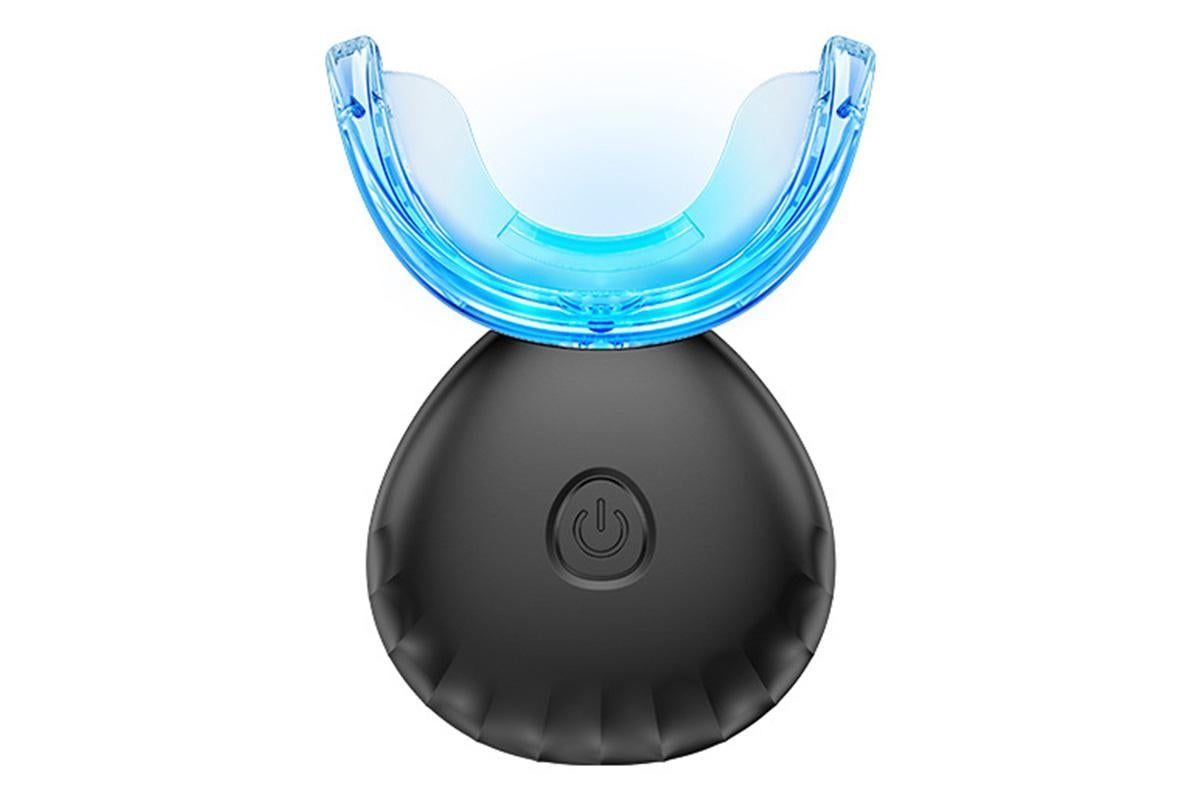 Portable Teeth Whitening Kit with Blue Light Technology - Black