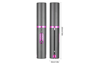 Cordless Hair Straightener and Curler 2 in 1 Mini Ceramic Flat Iron for Travel