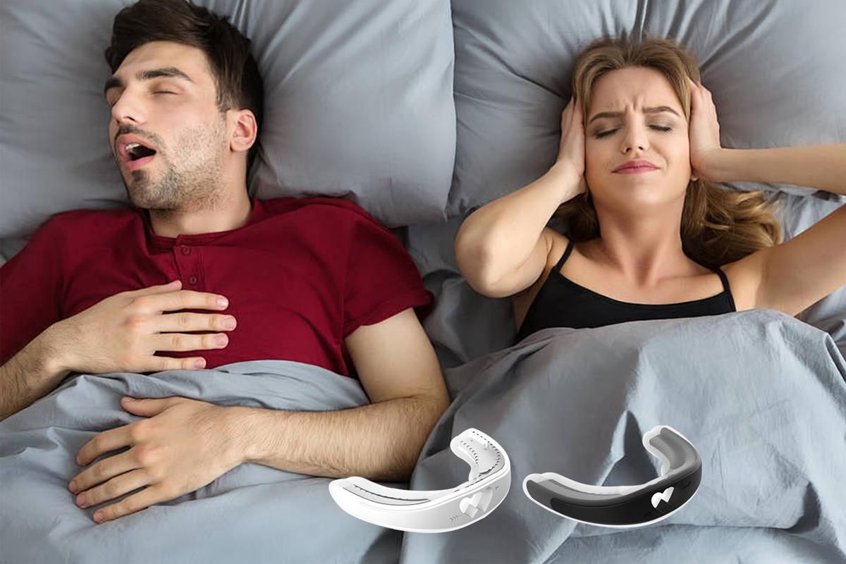 Anti-Snoring Mouth Guard Sleeping Bite Guard for Bruxism Aid Mouthpiece -Black
