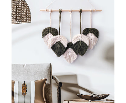 Bohemia Macrame Wall Hanging-Atrovirens