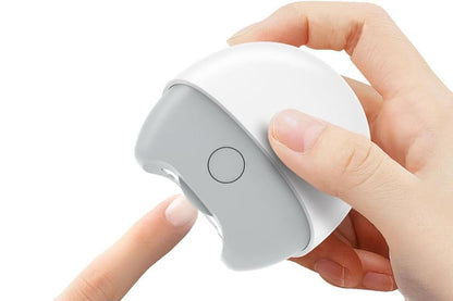 Electric Automatic Nail Clipper With Light And Nail Scraps Storage For Adult - White
