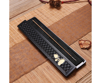 Incense Stick Holder-Black Little Flower