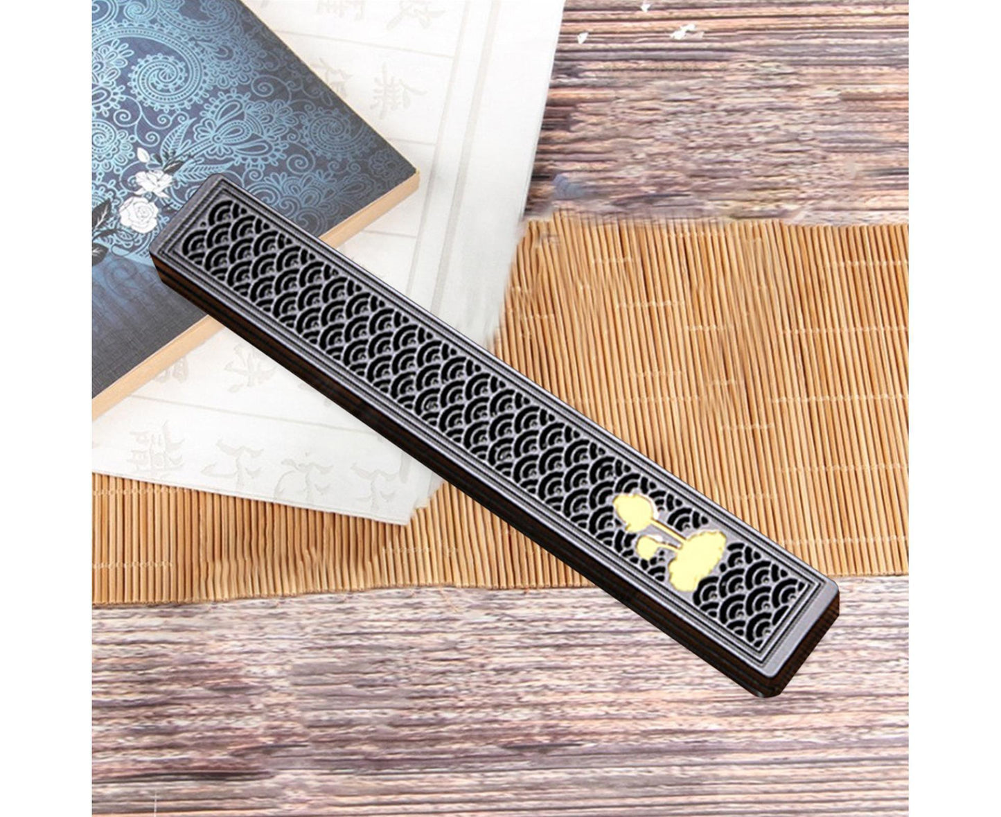 Incense Stick Holder-Black Little Flower