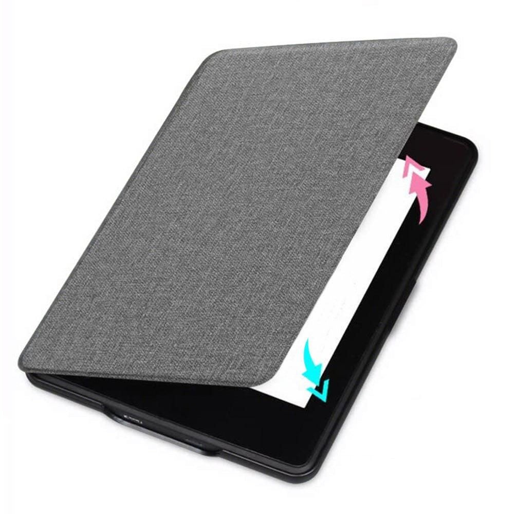 PU Leather Smart Cover Case with Auto Sleep and Wake for Kindle Paperwhite 12th 7-Inch - Grey