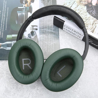 Pair of Replacement Ear Pads for Bose QC45 Headphone Ear Cushions Green