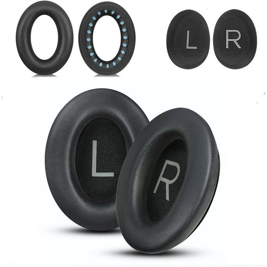 Replacement ear pads set for Bose QC45: left/right cushions plus outer ring