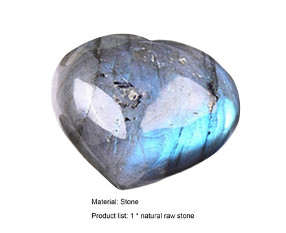 Aesthetic Heart Shape Stone Decor Exquisite Fine Texture Stone Energy Stone for Home- 4-4.5cm