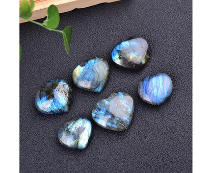 Aesthetic Heart Shape Stone Decor Exquisite Fine Texture Stone Energy Stone for Home- 4-4.5cm