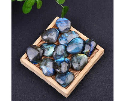 Aesthetic Heart Shape Stone Decor Exquisite Fine Texture Stone Energy Stone for Home- 4-4.5cm