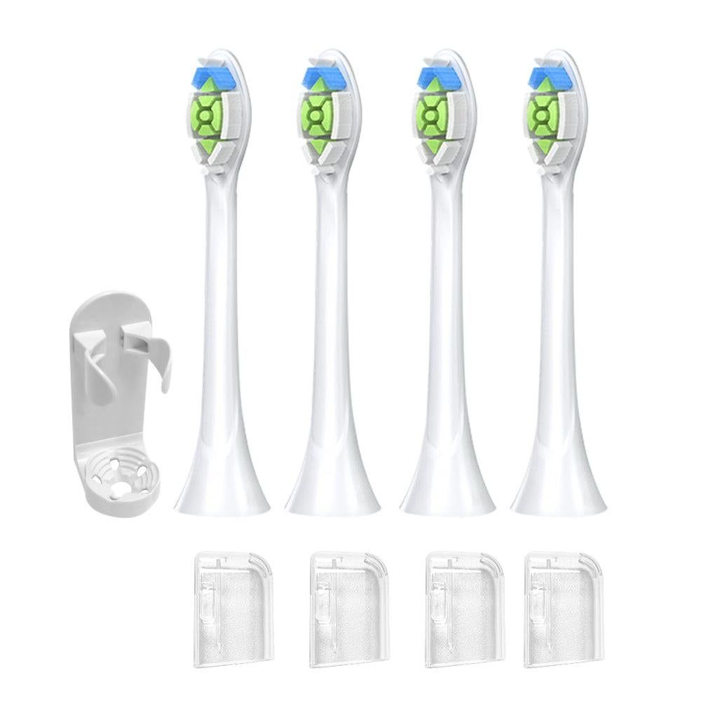 4Pcs Electric Toothbrush Replacement Heads Compatible with Philips HX3/HX6/HX9 Series White